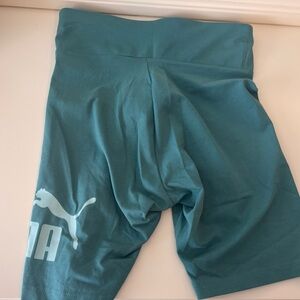 Puma Blue Bike Shorts with Stretchy Fabric